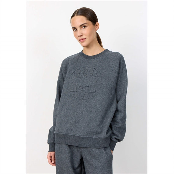 Levete Room LR-NUKA 11 Sweatshirt, Dark Grey Melange
